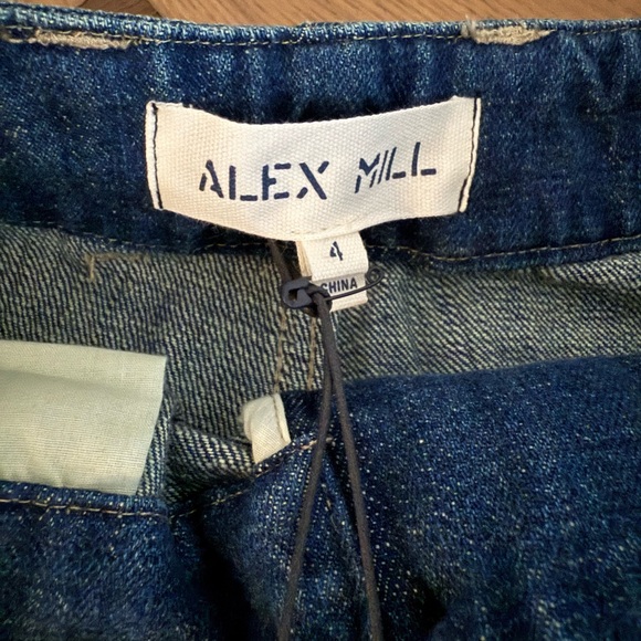 Alex Mill Ninth Street Pant In Crosshatch Denim - Picture 5 of 6